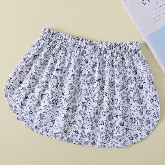 Women Fake Shirt Skirt Blouse Tail Hem Detachable Underskirt Fashion Half Extended Shirt False Mini Skirt Fake Hem